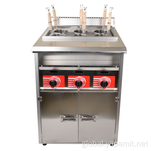 Electric Fryer Cabinet Type Six Basket Gas Pasta Cooker Supplier